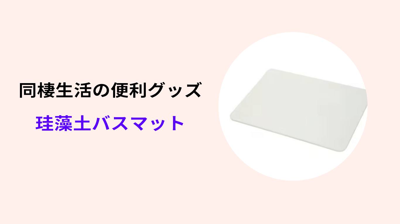 同棲 グッズ 珪藻土バスマット