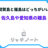 日間賀島 佐久島 どっちがいい