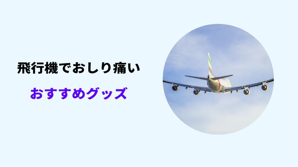 飛行機 おしり痛い 対策 グッズ